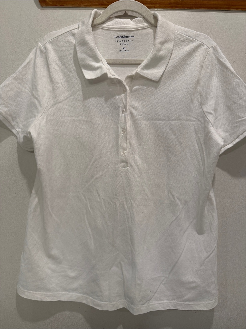 Croft & Barrow White Polo Shirt